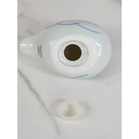 Ben Rickert Blue Bird Potpourri Holder 80's Fine China 4 1/2" Japan Vintage - Picture 9 of 13